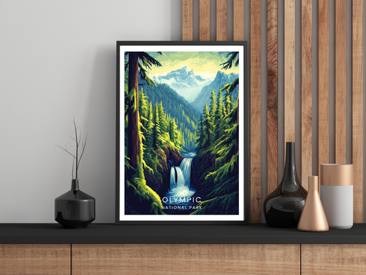 Olympic National Park – Vintage Travel Poster