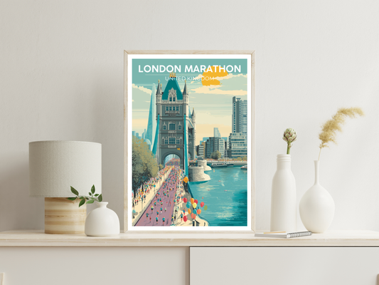 London Marathon – Vintage Travel Poster
