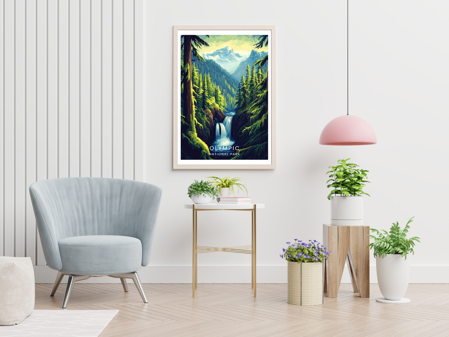 Olympic National Park – Vintage Travel Poster