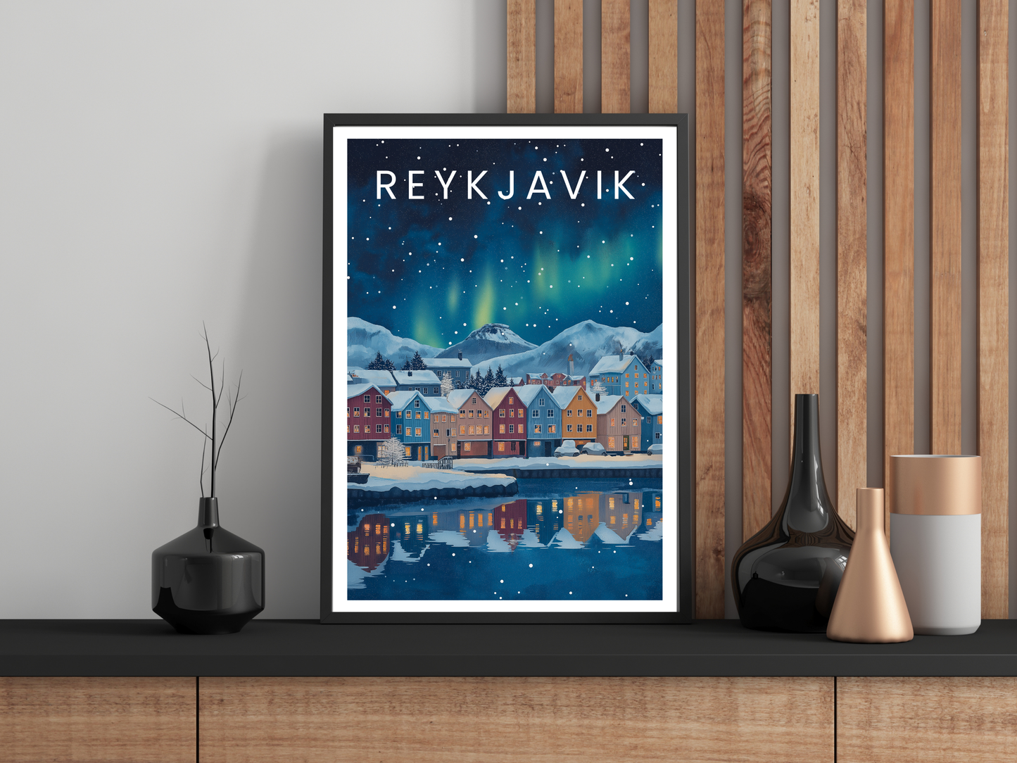 Reykjavik, Iceland – Vintage Travel Poster