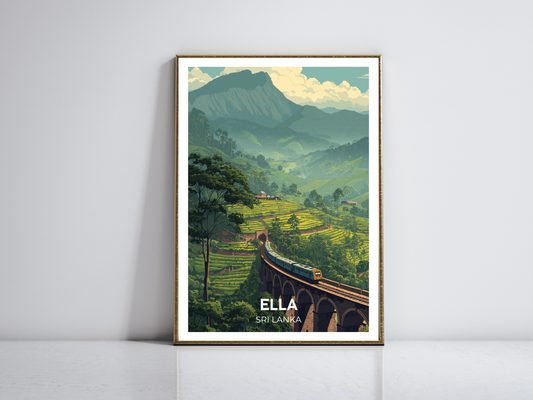 Ella, Sri Lanka – Vintage Travel Poster
