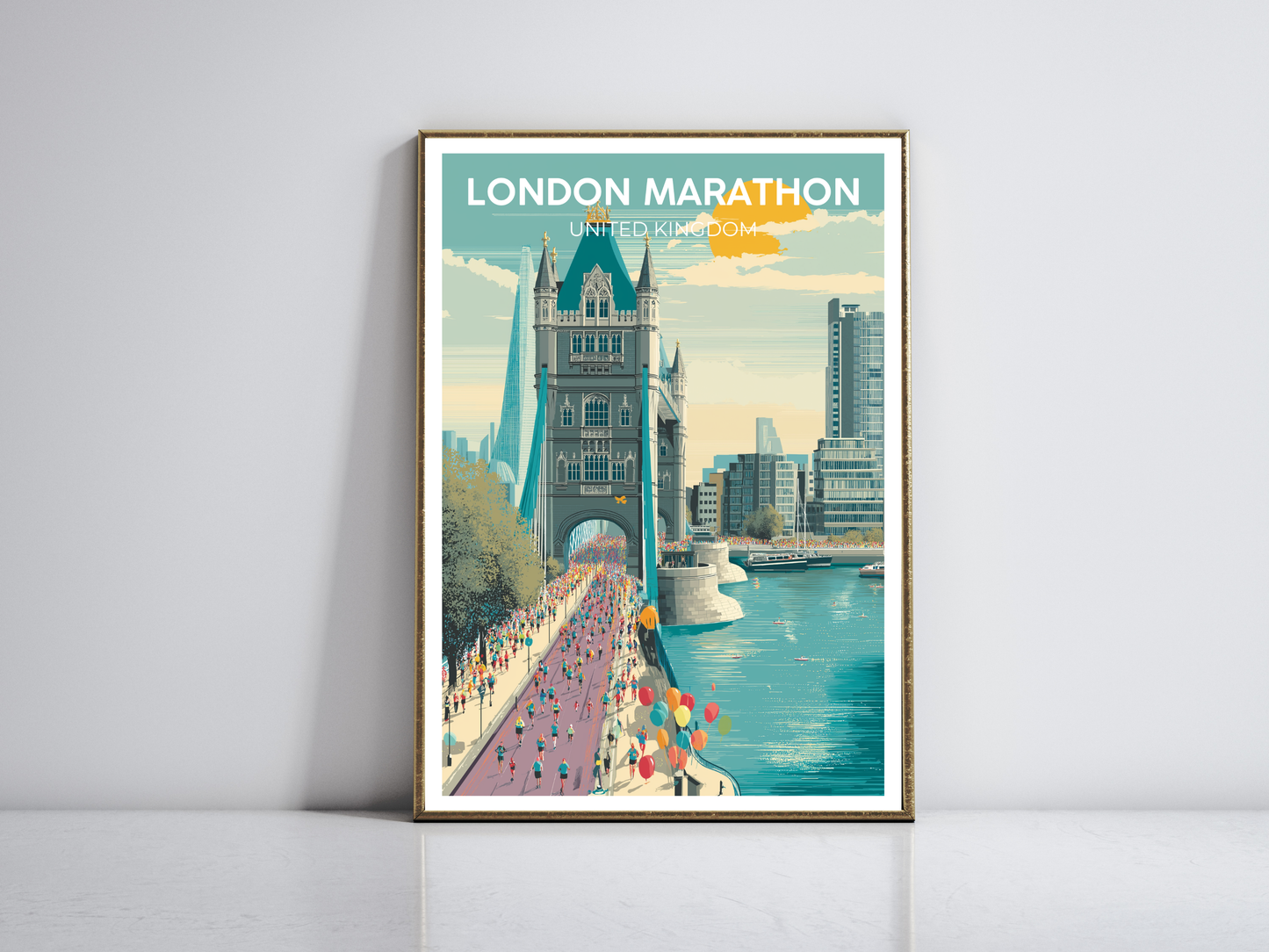 London Marathon – Vintage Travel Poster