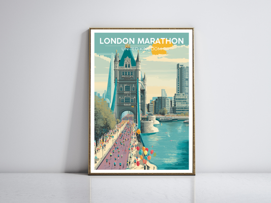 London Marathon – Vintage Travel Poster