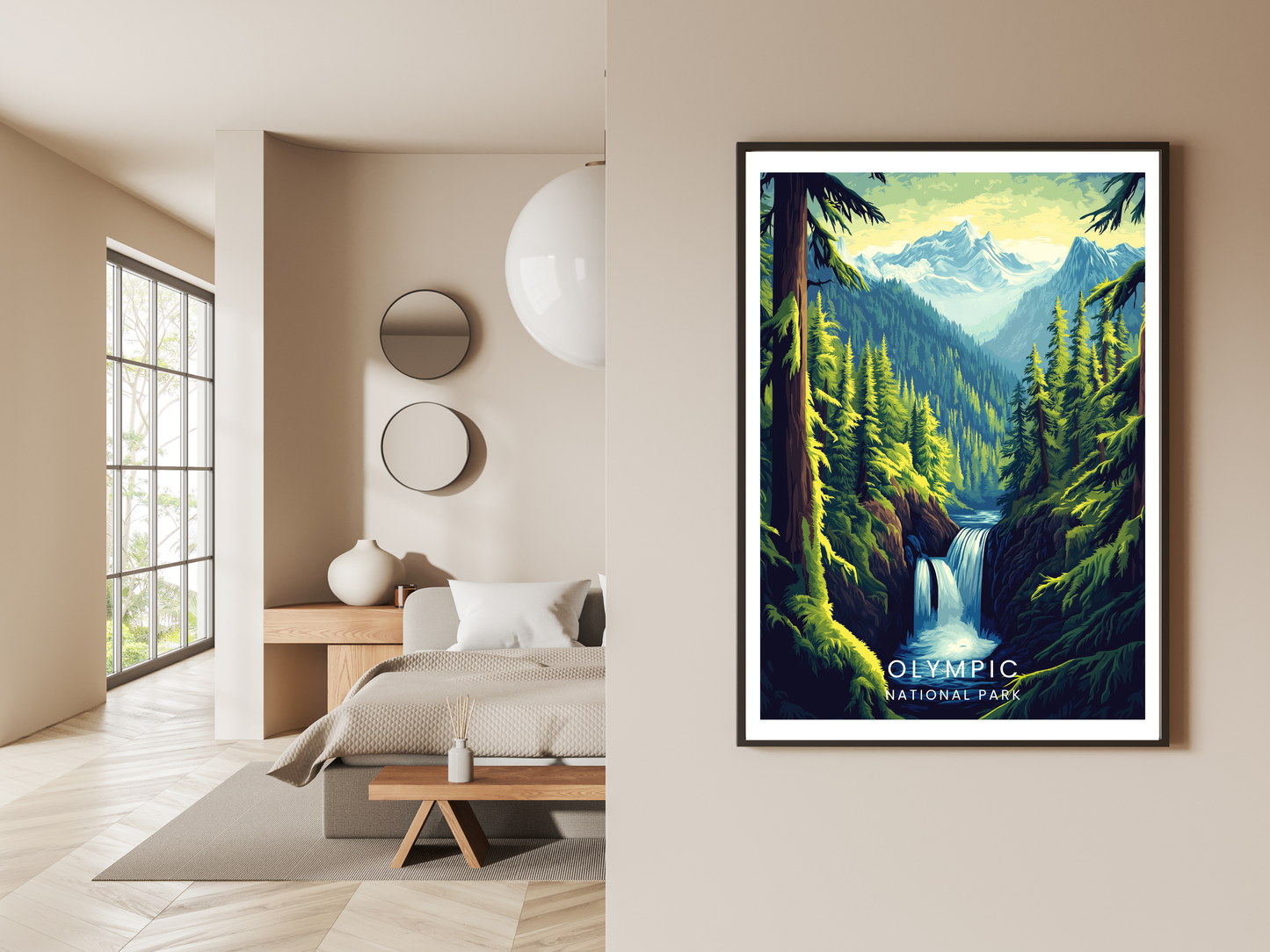 Olympic National Park – Vintage Travel Poster