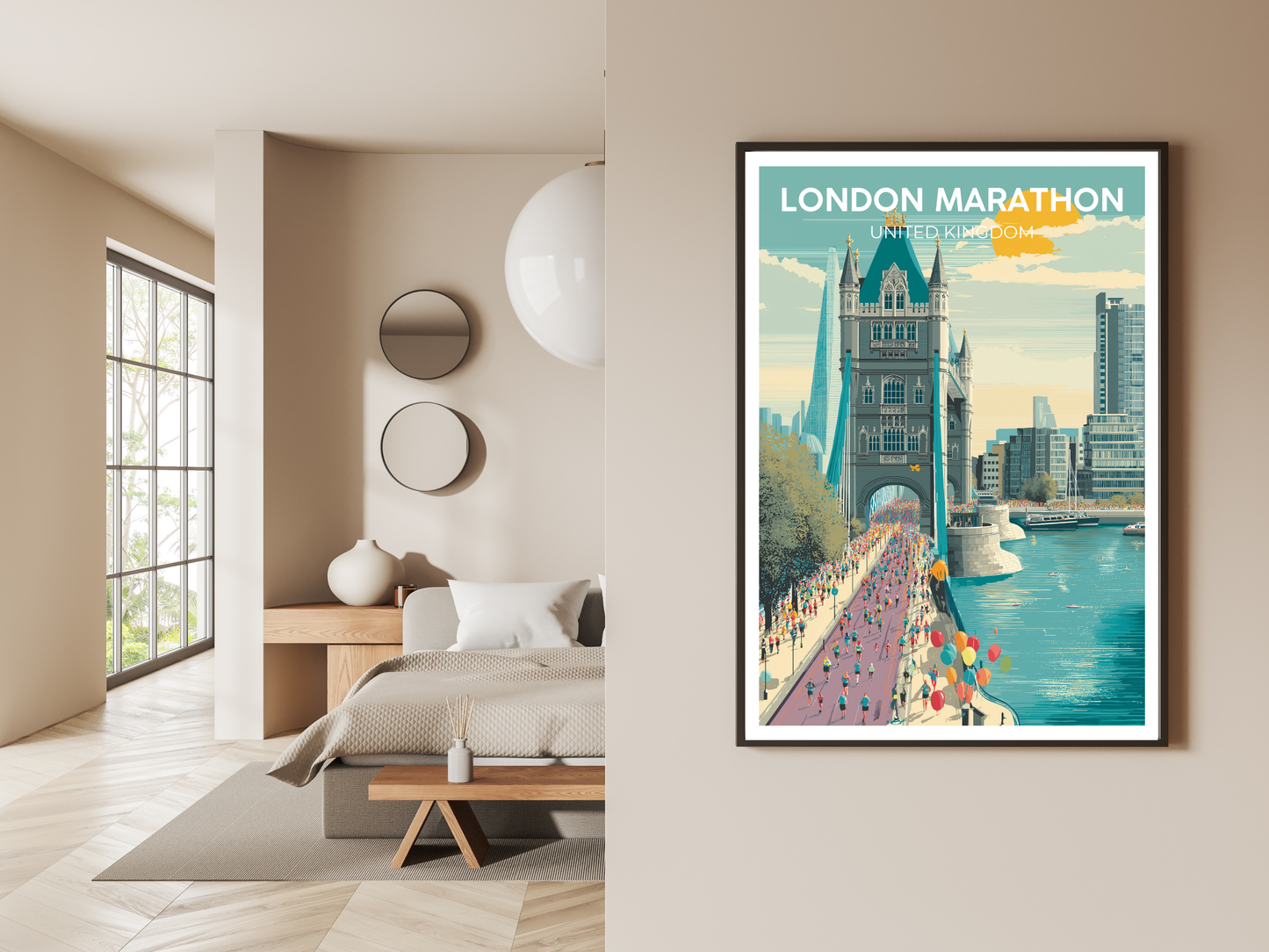 London Marathon – Vintage Travel Poster