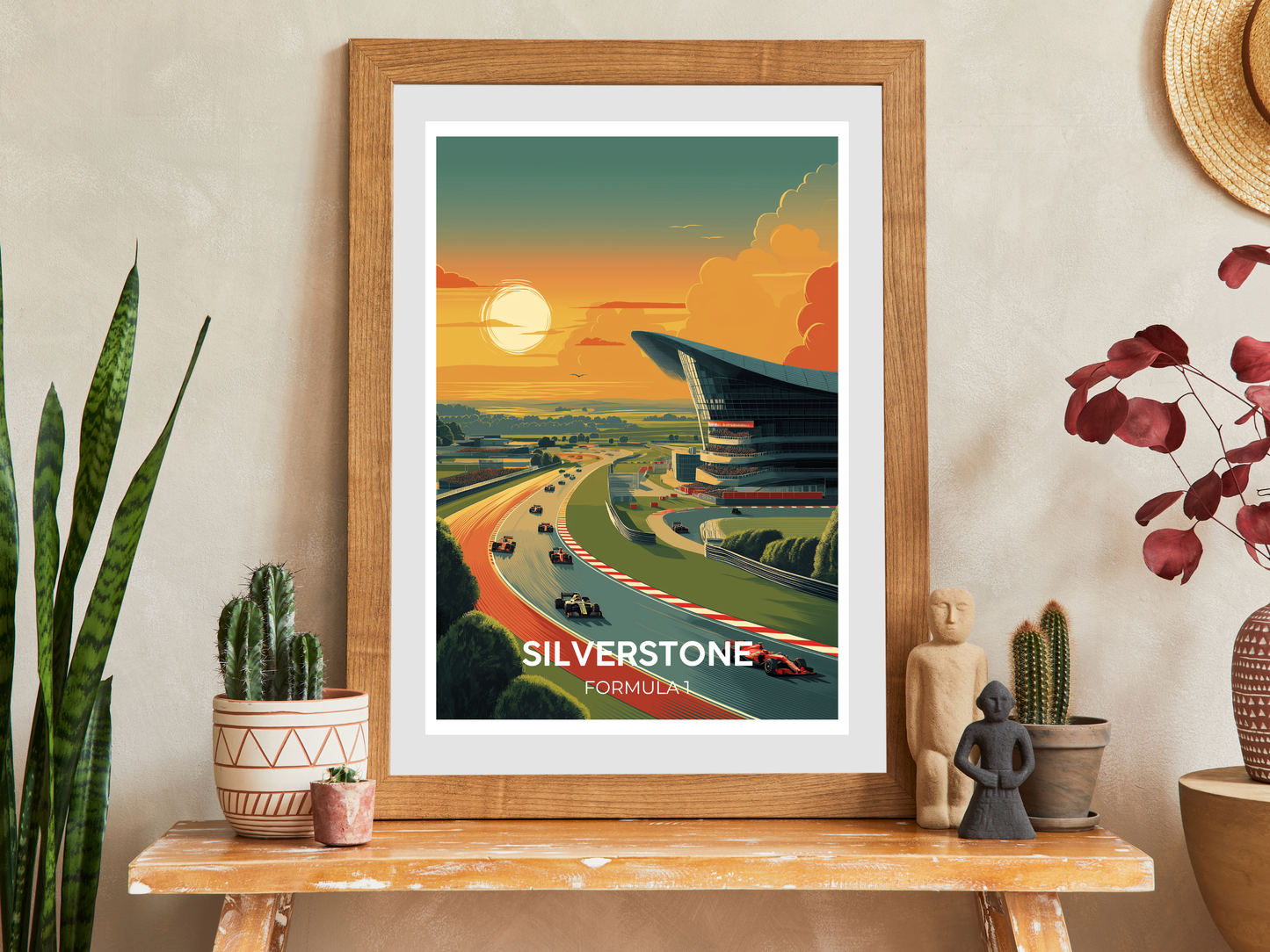 Silverstone, England – Vintage Motorsport F1 Travel Poster