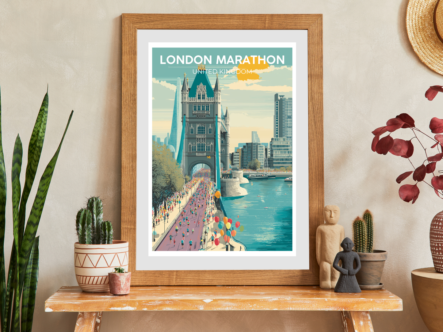London Marathon – Vintage Travel Poster