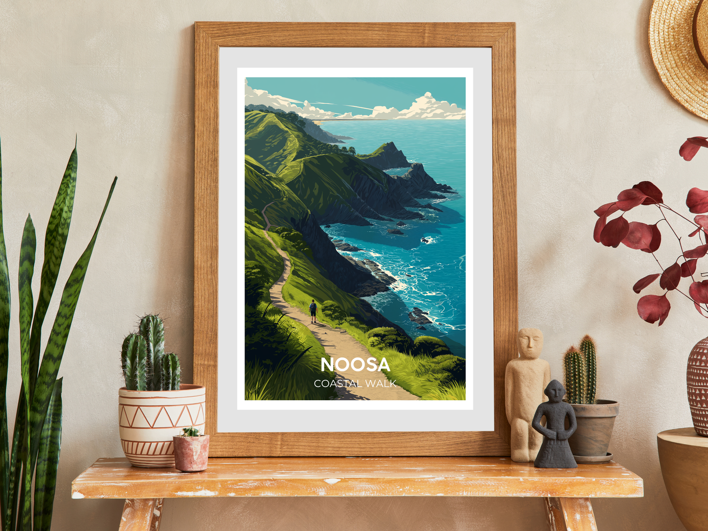 Noosa, Australia – Vintage Travel Poster