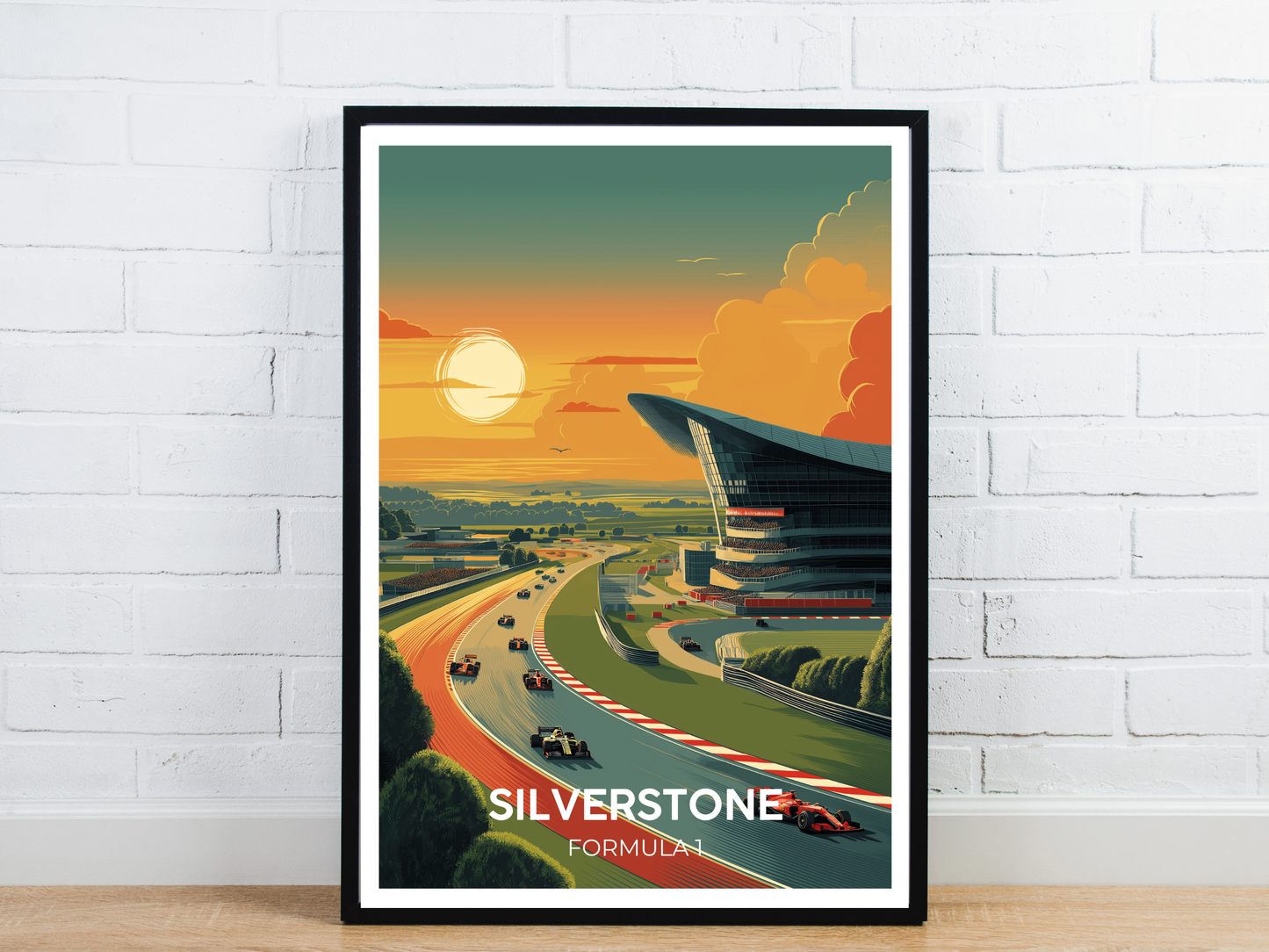 Silverstone, England – Vintage Motorsport F1 Travel Poster
