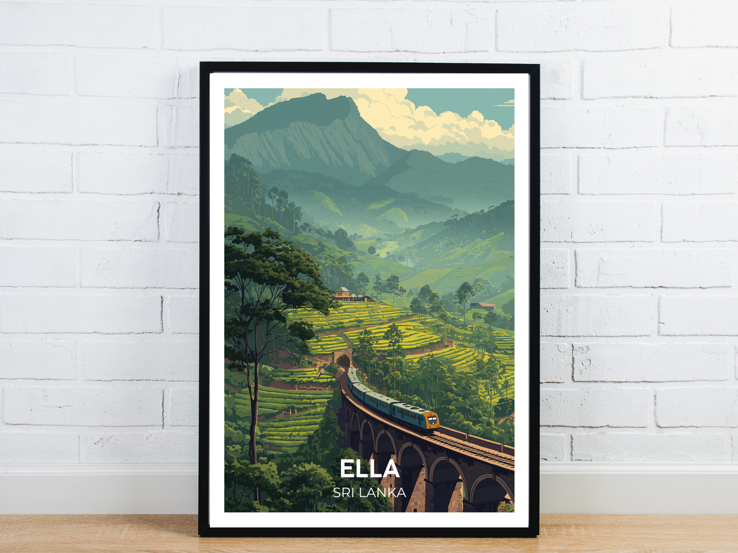 Ella, Sri Lanka – Vintage Travel Poster