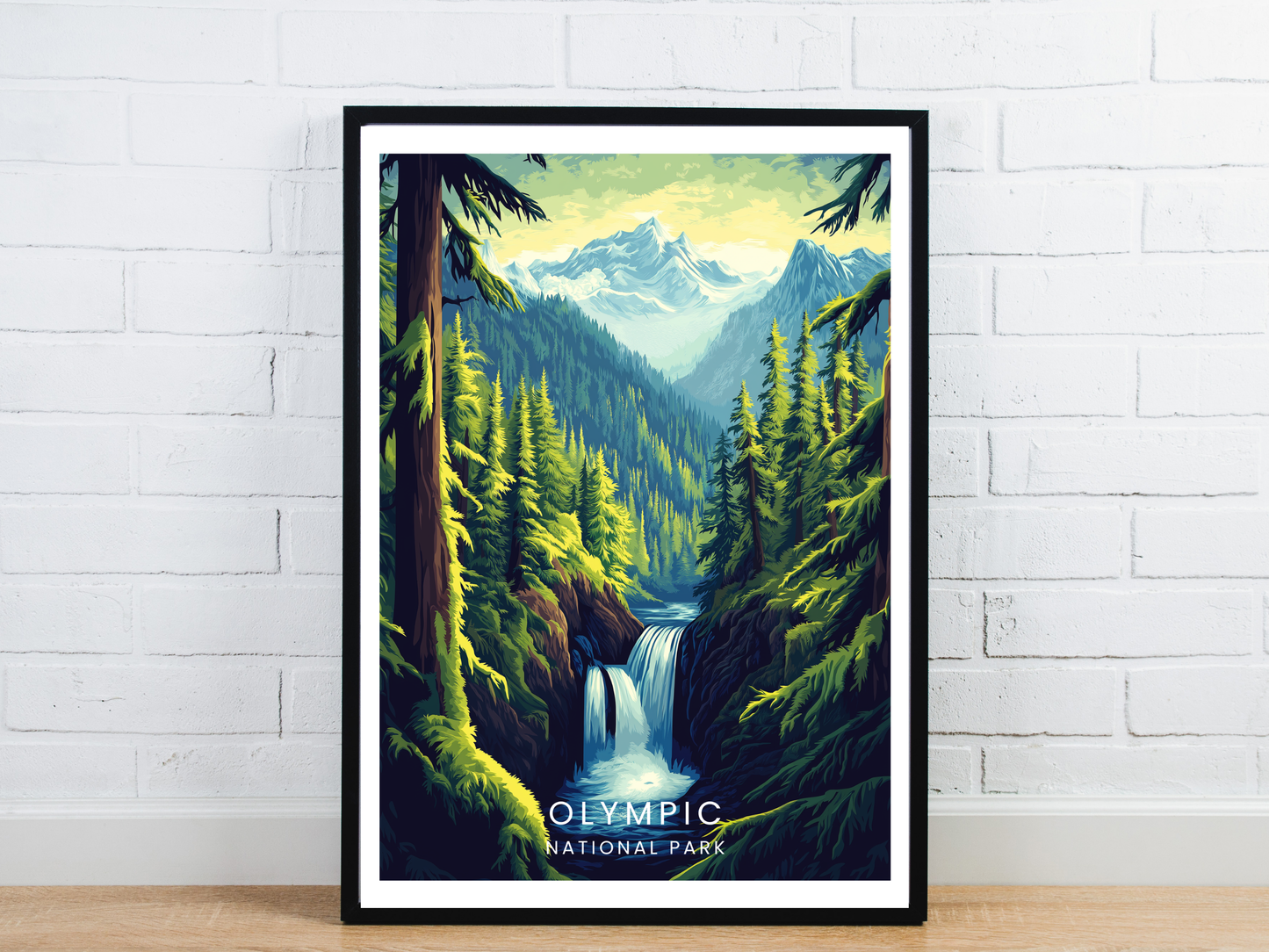 Olympic National Park – Vintage Travel Poster