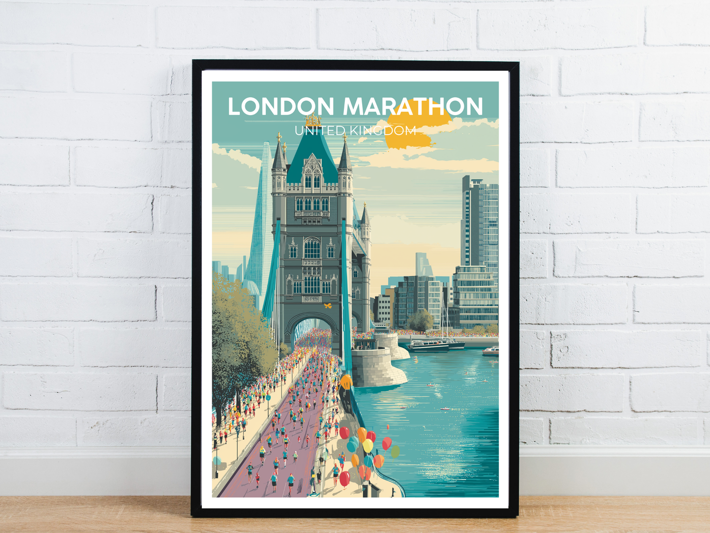 London Marathon – Vintage Travel Poster