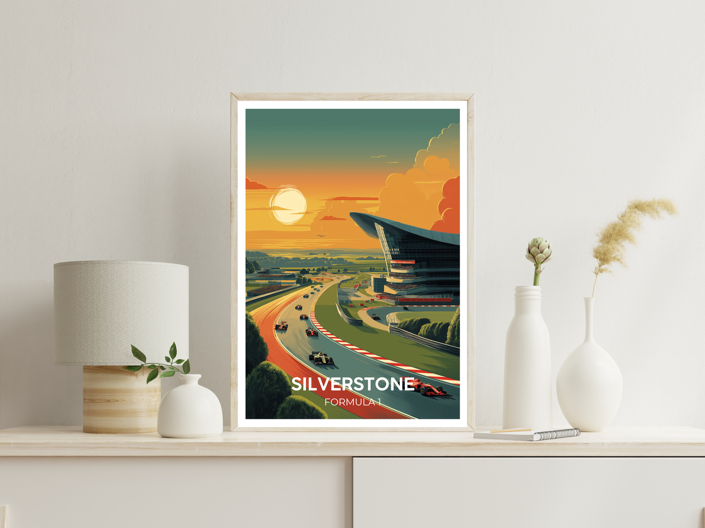 Silverstone, England – Vintage Motorsport F1 Travel Poster
