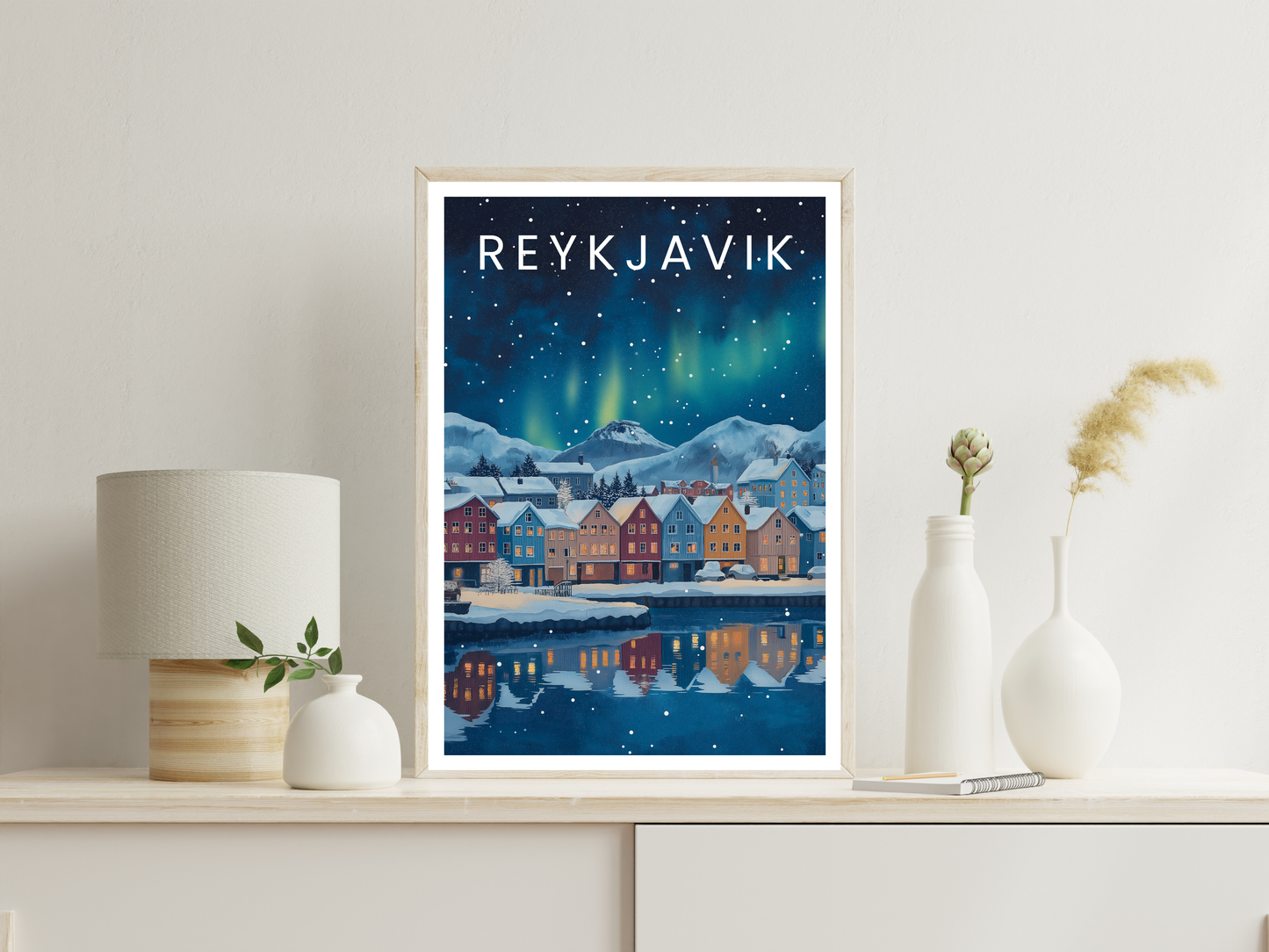 Reykjavik, Iceland – Vintage Travel Poster