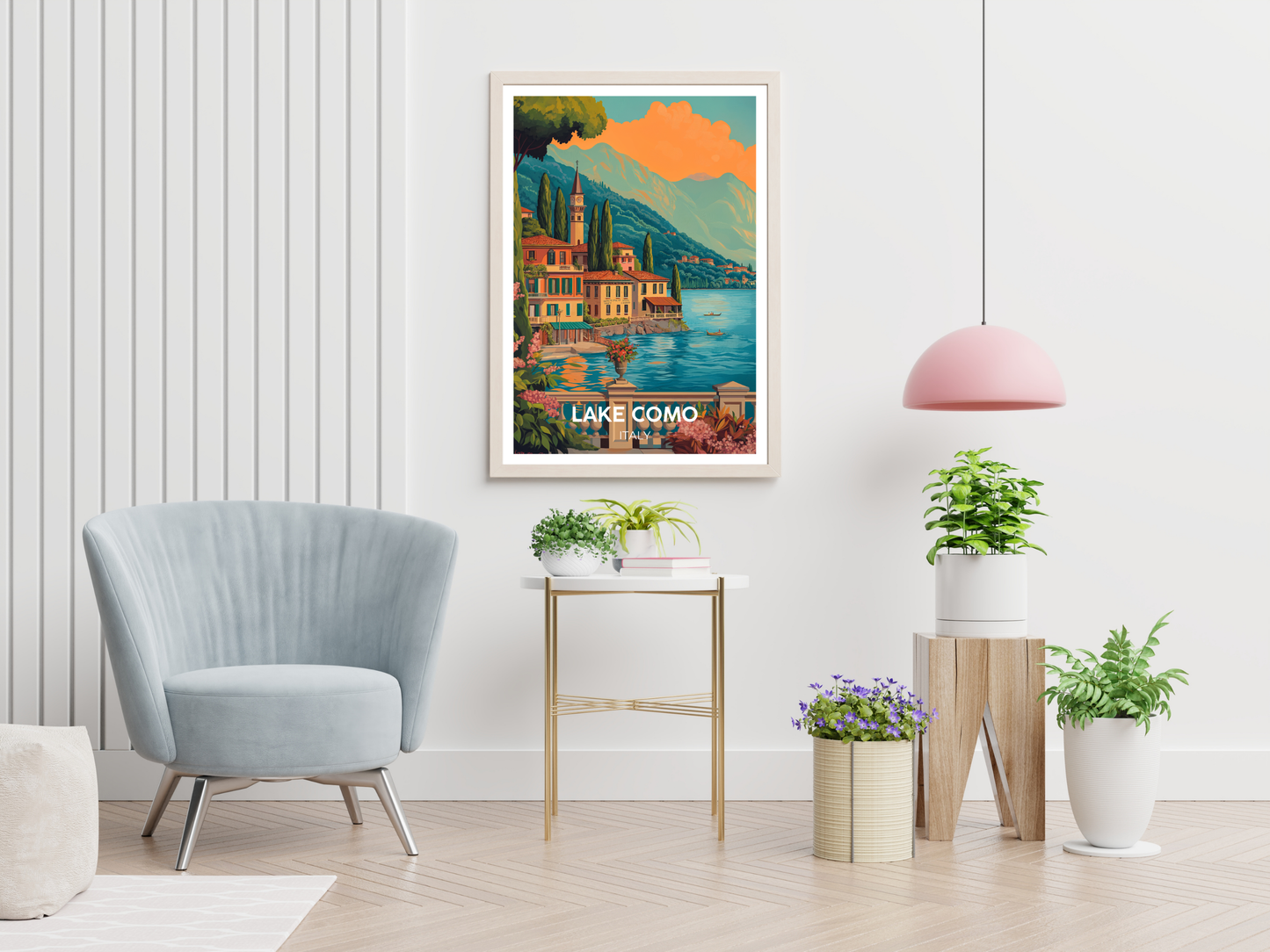 Lake Como, Italy – Vintage Travel Poster