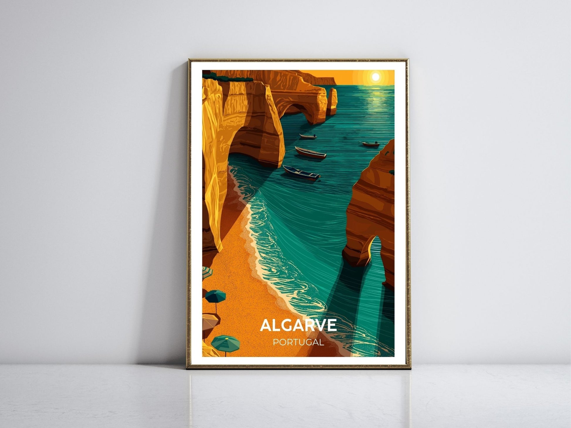 Algarve framed vintage travel poster – Atlas Prints