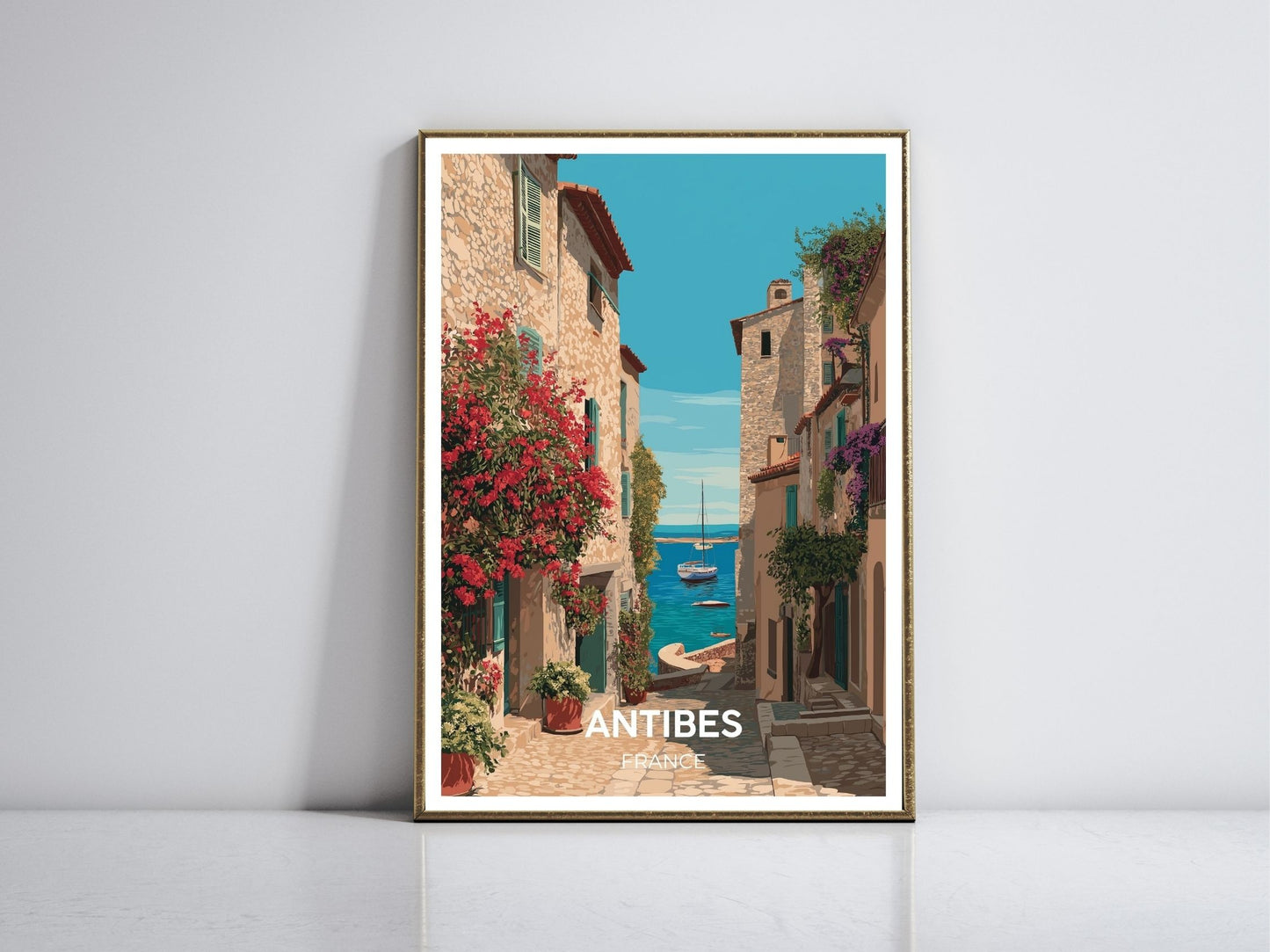 Antbies framed vintage travel poster – Atlas Prints