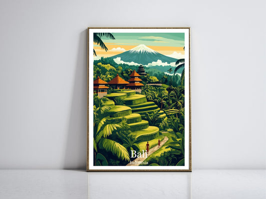 Bali framed vintage travel poster – Atlas Prints