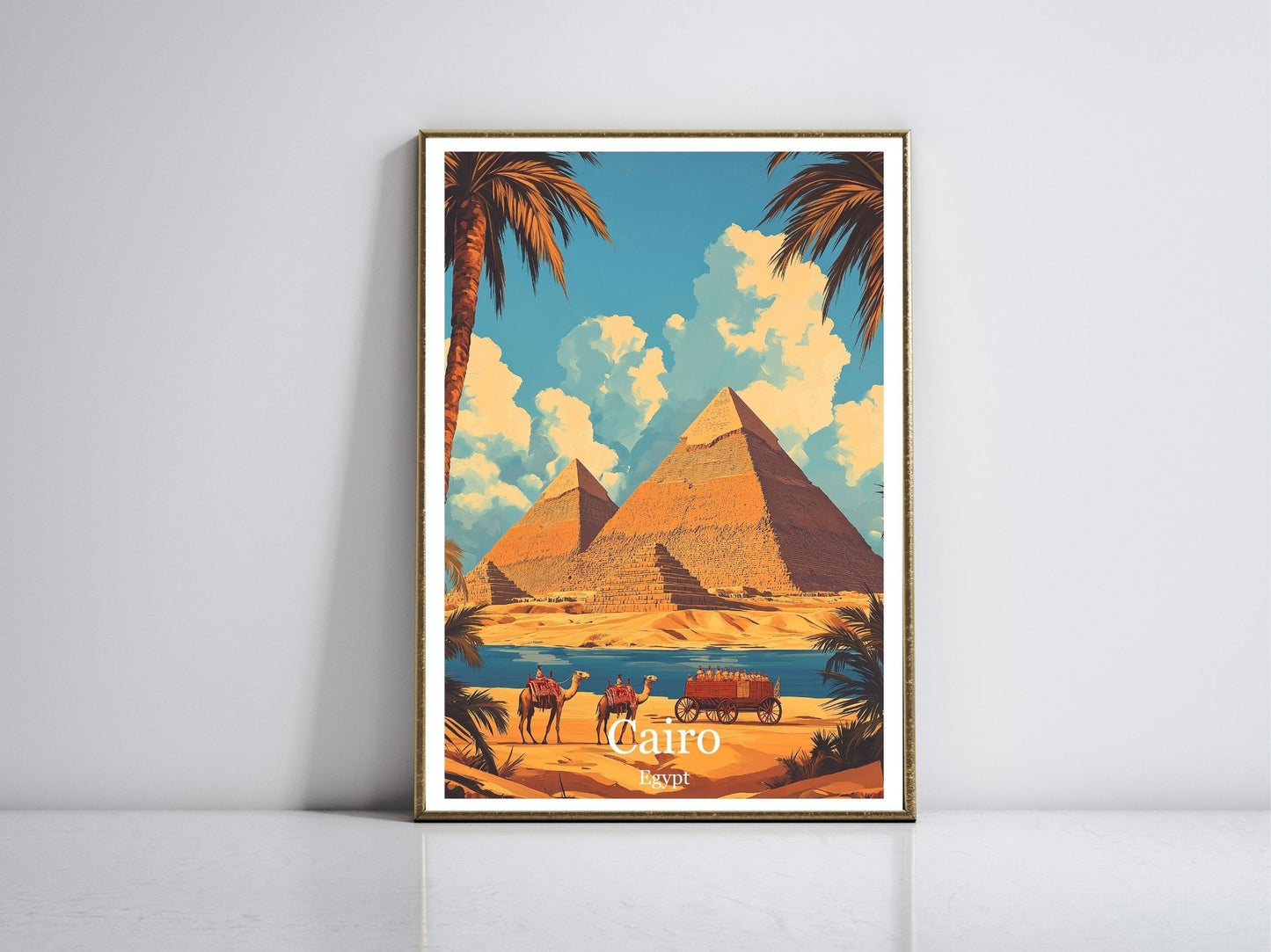 Cairo framed vintage travel poster – Atlas Prints