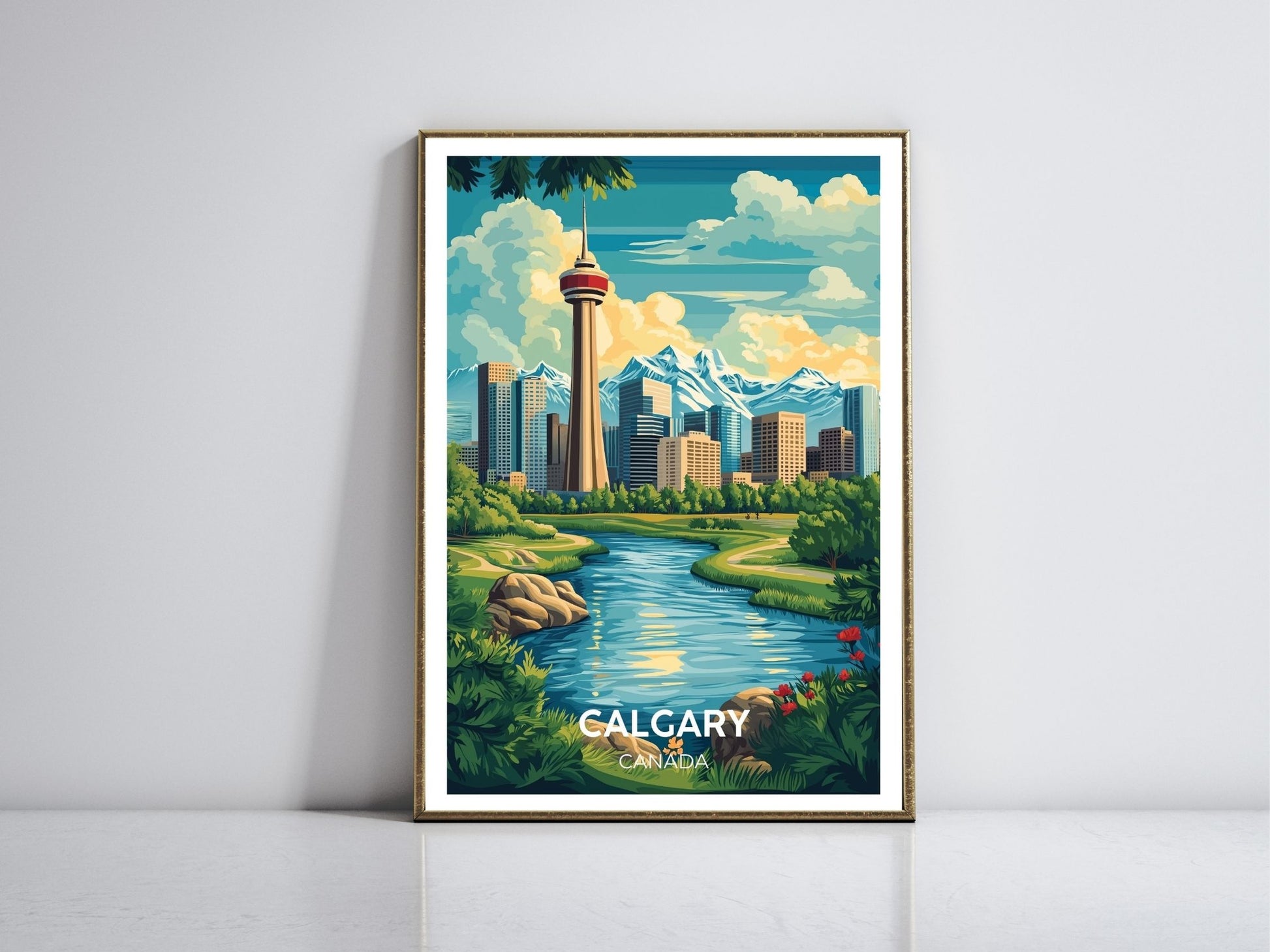 Calgary framed vintage travel poster – Atlas Prints