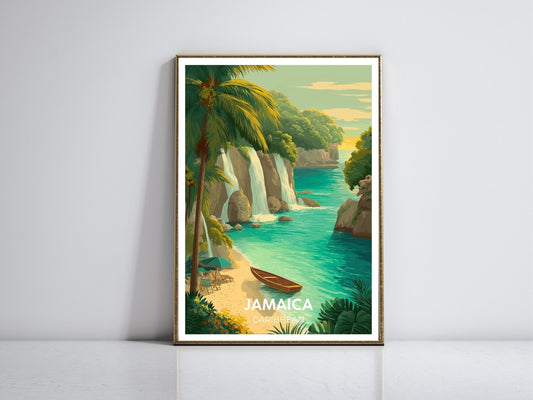 Jamaica Caribbean framed vintage travel poster – Atlas Prints