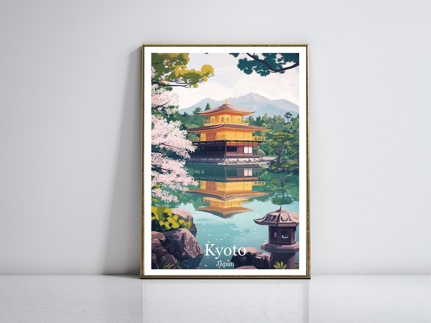 Kyoto Japan framed vintage travel poster – Atlas Prints