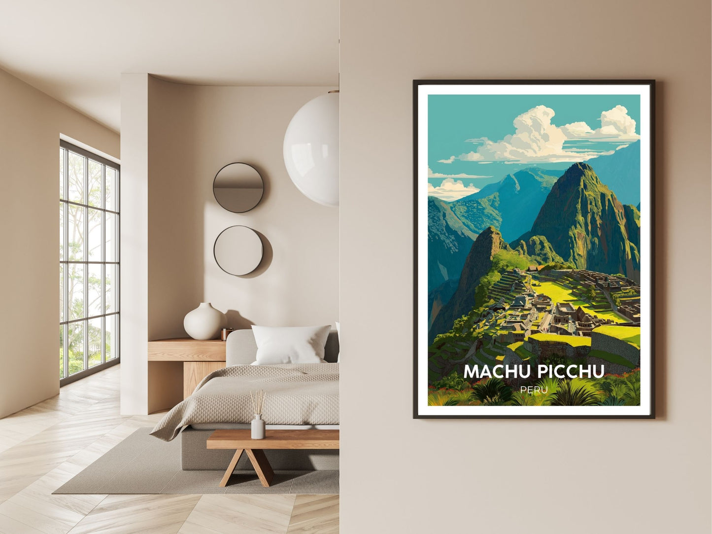 Gallery wall display of Machu Picchu - Atlas Prints 