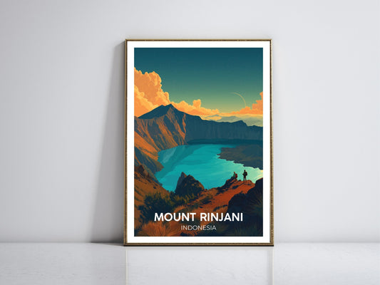 Arenal Volcano framed vintage travel poster – Atlas Prints