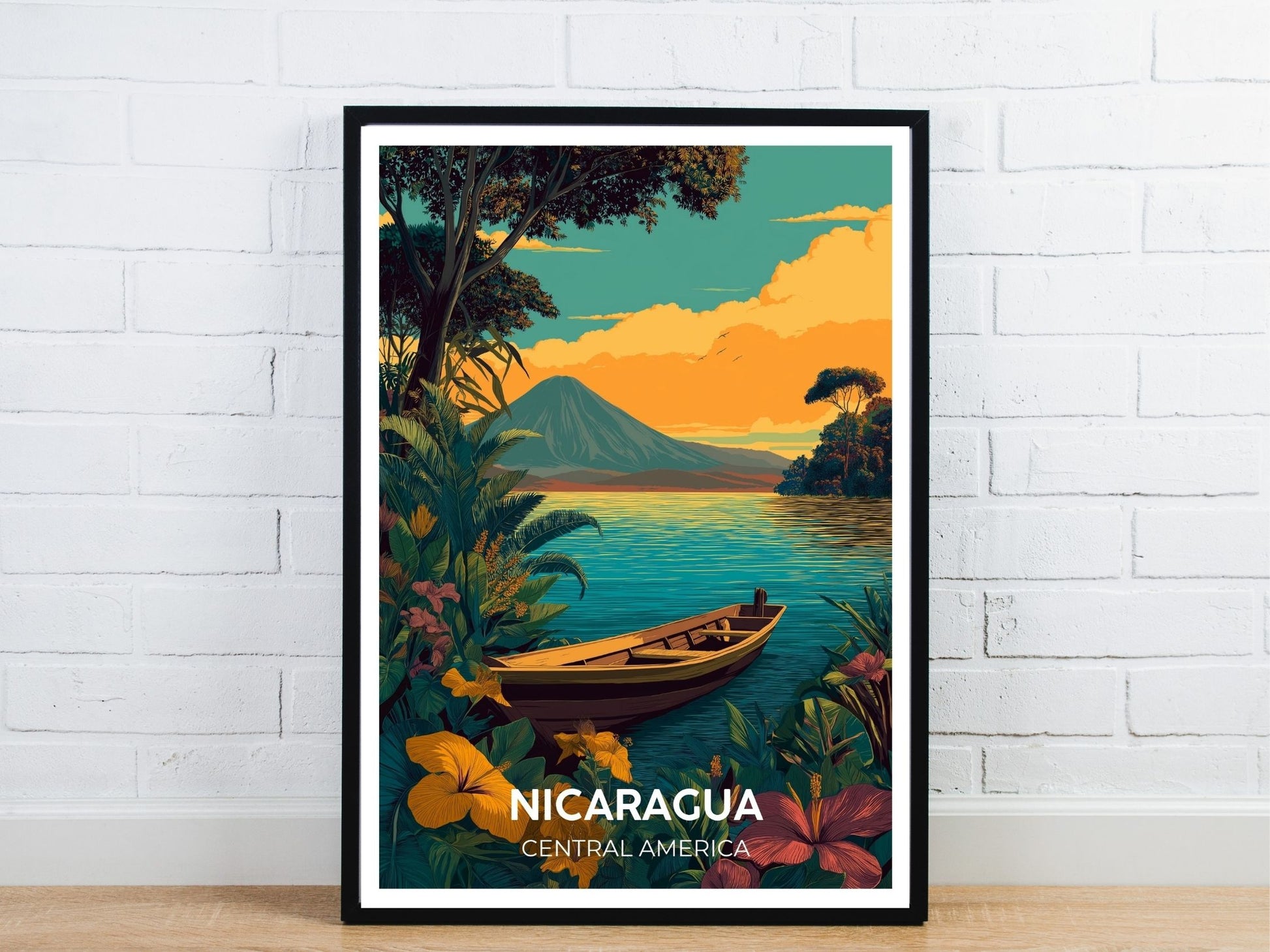 Minimal Maui Hawaii travel art poster – Atlas Prints