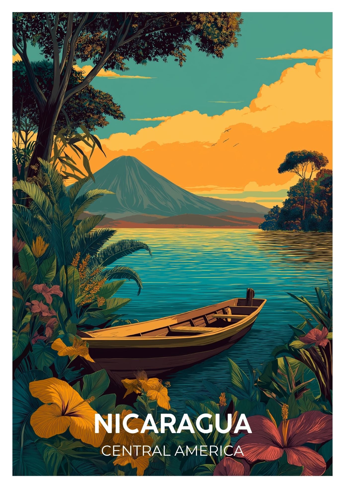 Vintage Maui Hawaii travel poster wall art print – Atlas Prints