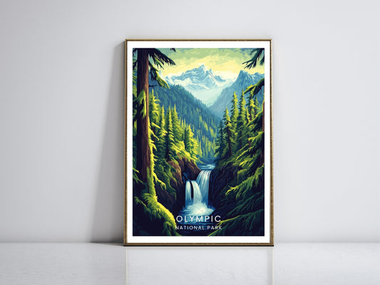Olympic framed vintage travel poster – Atlas Prints