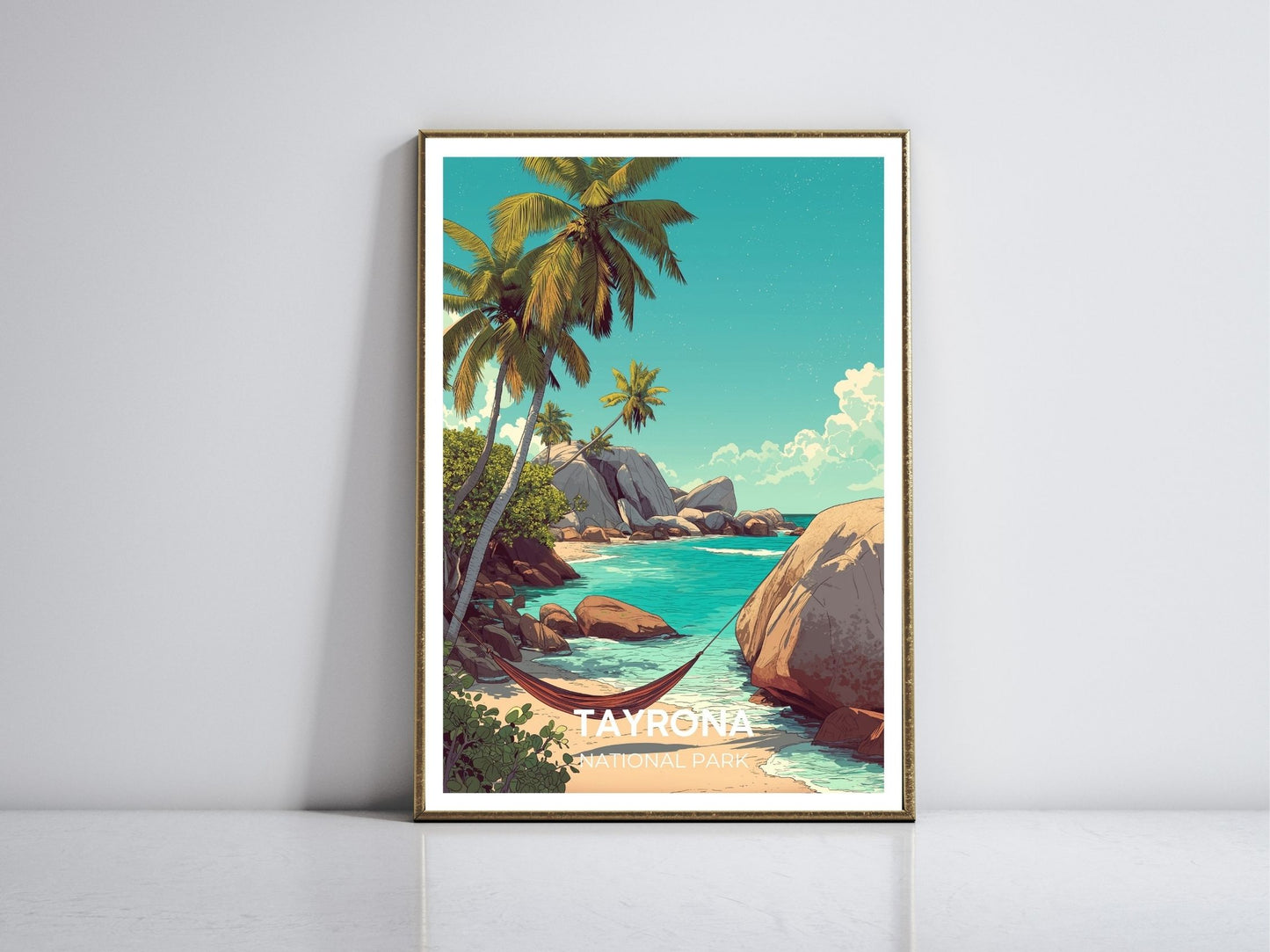 Tayrona National Park framed vintage travel poster – Atlas Prints