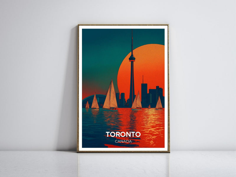 Toronto Canada framed vintage travel poster – Atlas Prints