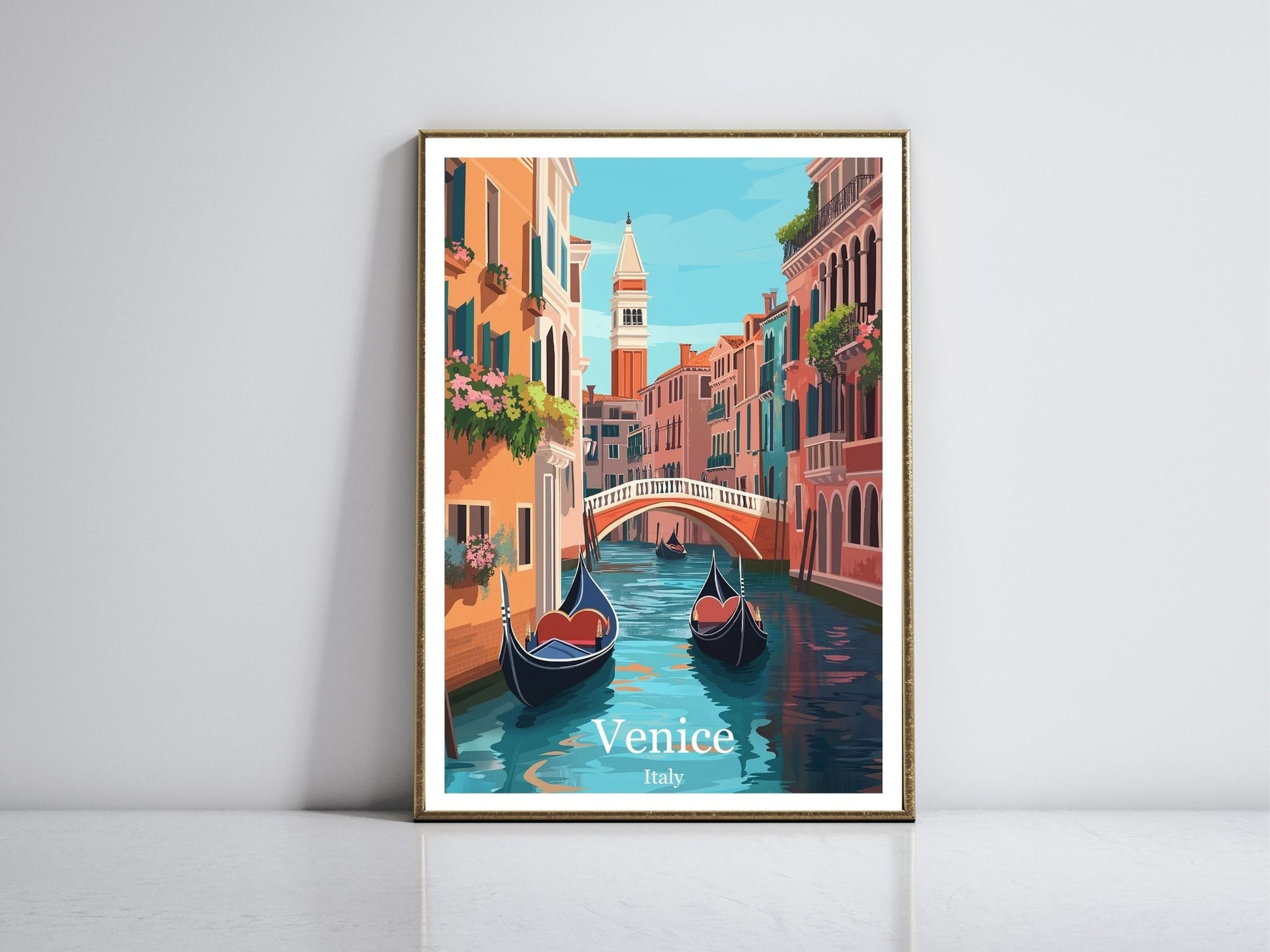Venice Italy framed vintage travel poster – Atlas Prints