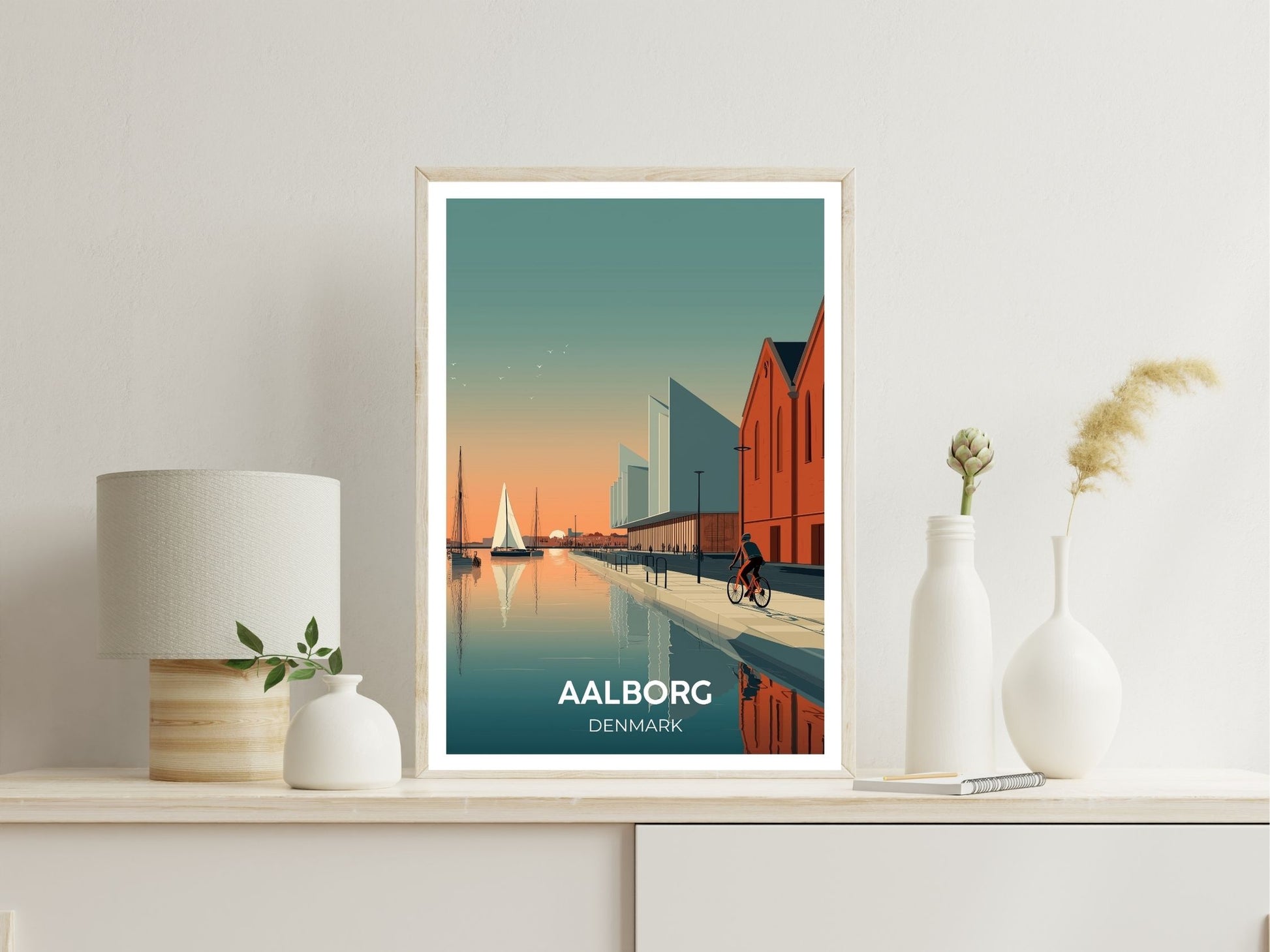 Vienna Austria wall art print displayed in bedroom – Atlas Prints