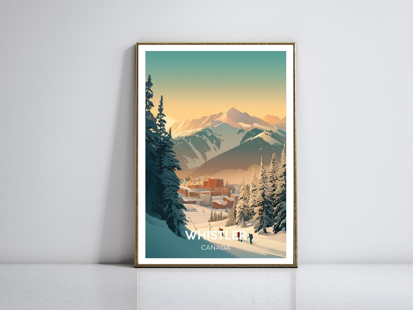 Whistler Canada framed vintage travel poster – Atlas Prints